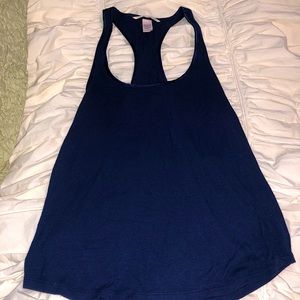 Navy blue Victoria’s Secret racer back top!
